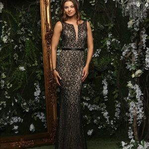 Ashley and Justin Bridal burgundy Bridesmaids gown